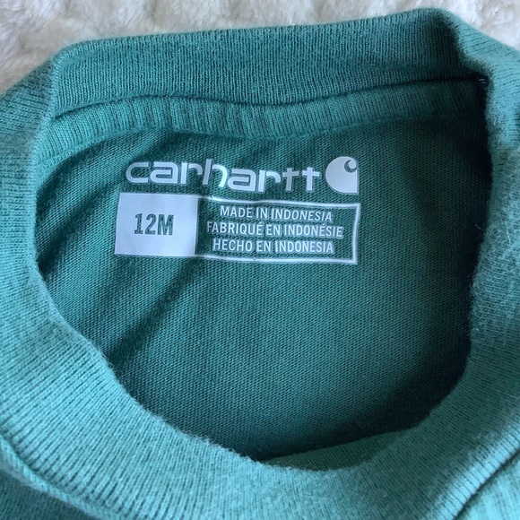 Carhartt Long Sleeve Baby Bodysuit 12 Month 12M - Picture 3 of 5